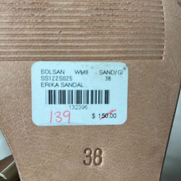 SOL SANA ERIKA SANDALS SIZE 8 - Picture 6 of 6